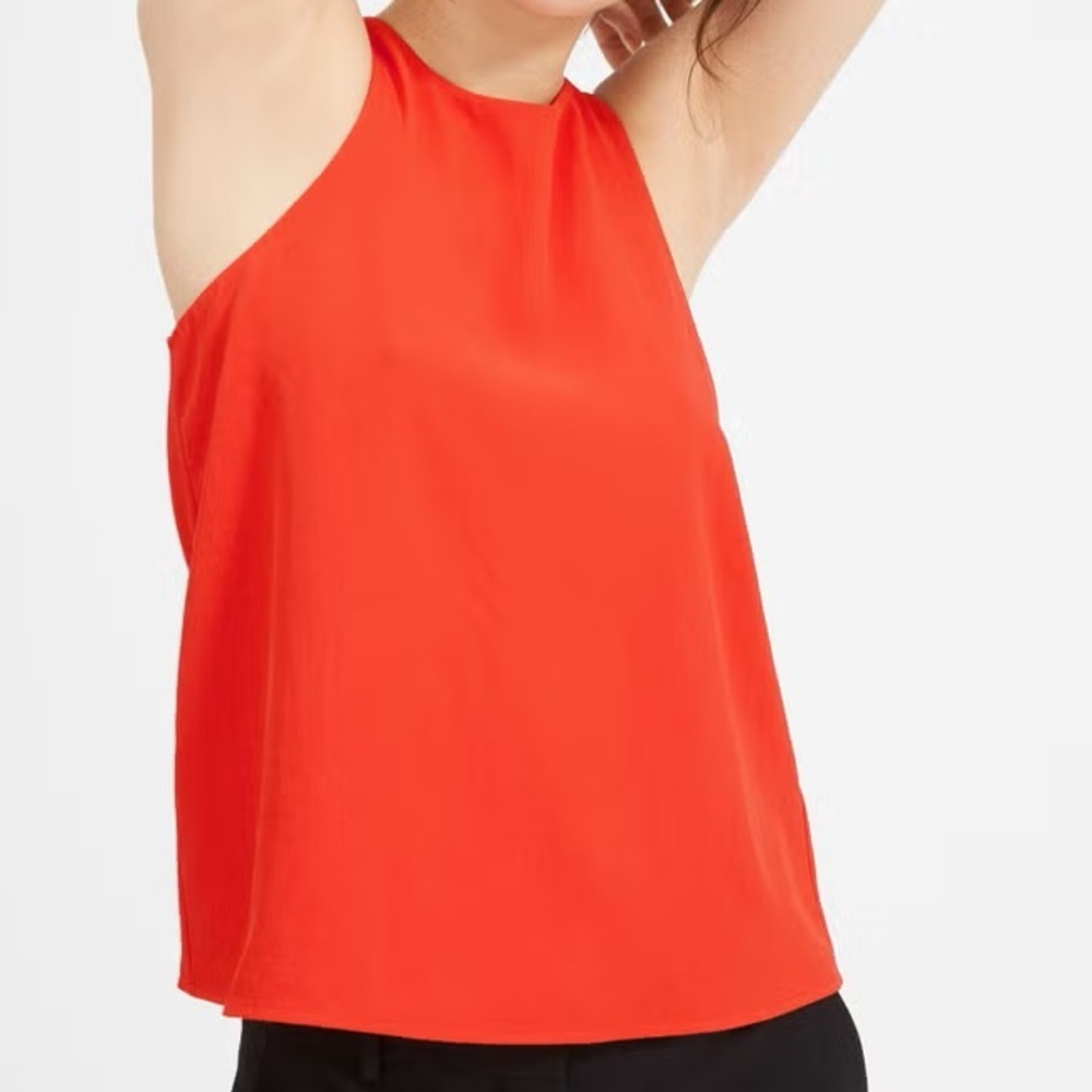 Everlane Dark Orange High Neck Tank